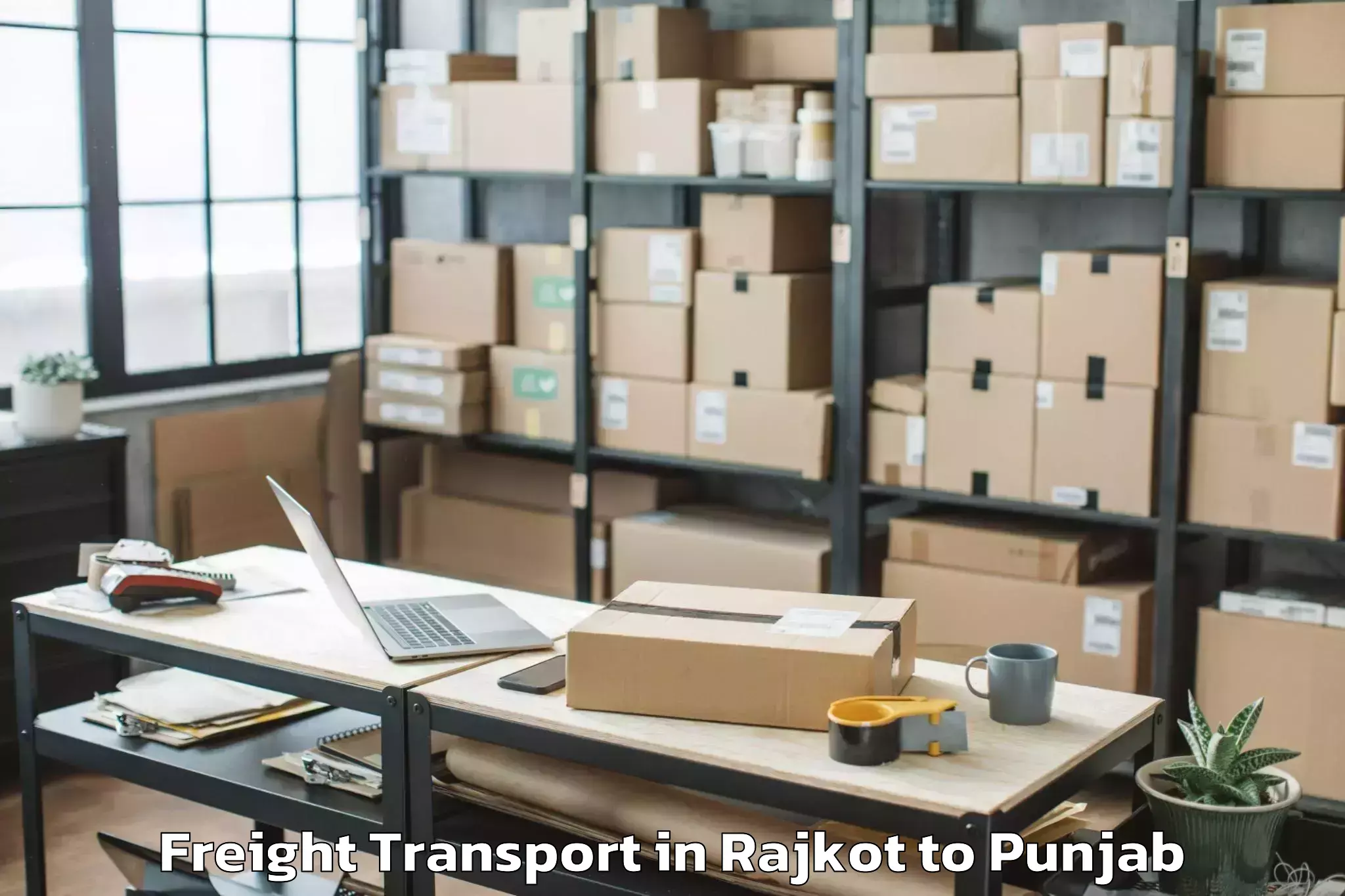 Hassle-Free Rajkot to Ferozepore Freight Transport